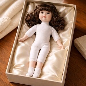 Schmid Doll House Musical Porcelain 14.5" VTG 1980s Somewhere Over the Rainbow